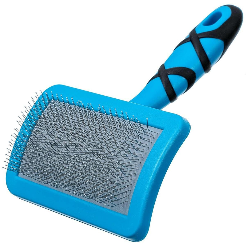 GROOM PROFESSIONAL Ball Pin Slicker Dog Brush - Soft Pad Dog Grooming Brush - Ideal for Dogs & Puppies with Sensitive Skin - Great for Long-Haired Dogs - Perfect for Gentle Grooming - Medium - PawsPlanet Australia