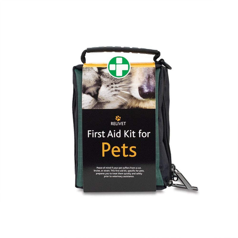 Reliance Medical Pet First Aid Kit - Essential Care for Dogs and Cats, Ideal for Travel, Camping, Home Use, Includes Saline, Bandages, Durable Rip-Stop Fabric Bag, 1 Kit - PawsPlanet Australia