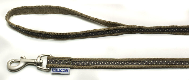 Ancol Simply Glamour Chocolate Polka Lead, 100 cm x 13 mm 13Mmx100Cm/40" - PawsPlanet Australia
