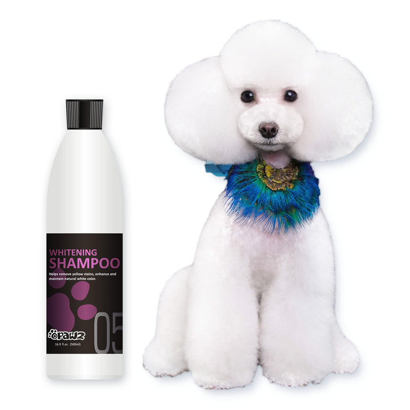 OPAWZ 05 Whitening Purple Shampoo for Dog and Cat, Safely Remove Yellow Stains, with No Bleach, Peroxide and Sulfate, Professional Groomers Recommended Product, 16.9 oz - PawsPlanet Australia