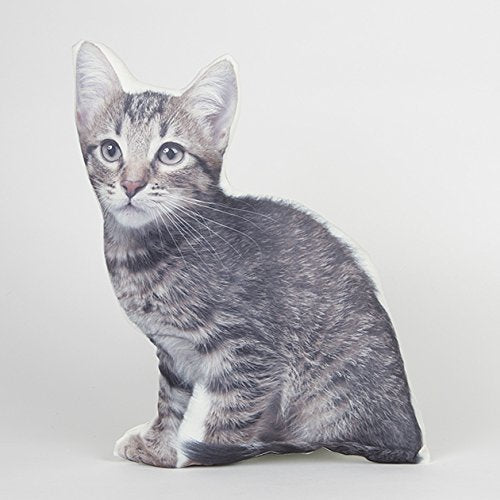 sass Lifelike Striped Cat Shaped Cushion : FCY002 - PawsPlanet Australia