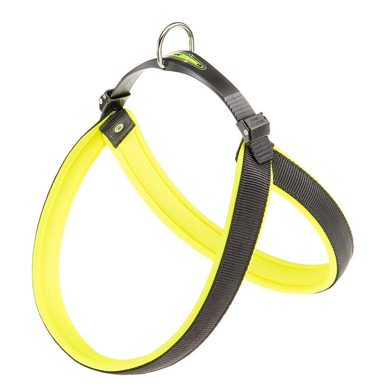 Ferplast Harness for Large Dogs AGILA FLUO 7 Dog Harness with Soft Padding, Quick Release and Attachment System, Chest Size 63-71 cm. Yellow Size 7 - PawsPlanet Australia