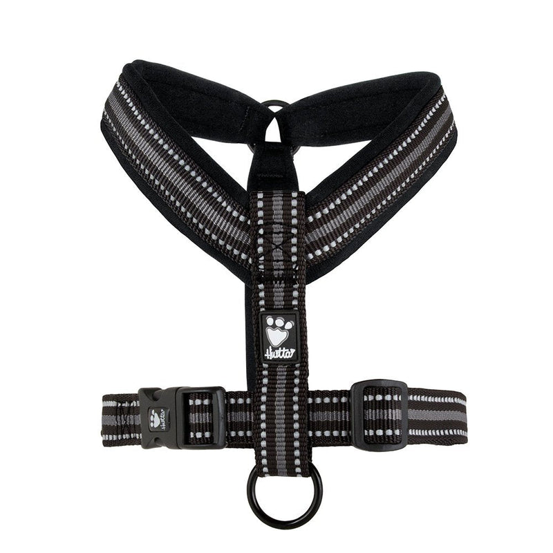 Hurtta Padded Dog Y-Harness 2, Raven, 22 in 22" - PawsPlanet Australia