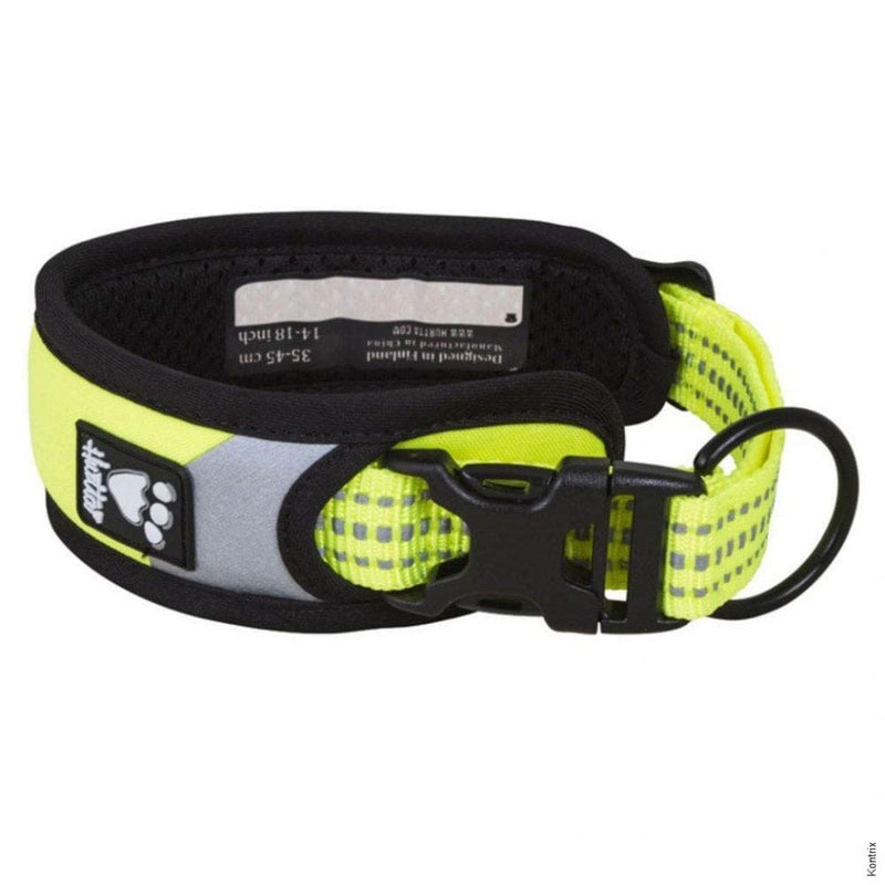 Hurtta Dazzle Collar, Yellow, 22-26" 22-26" - PawsPlanet Australia