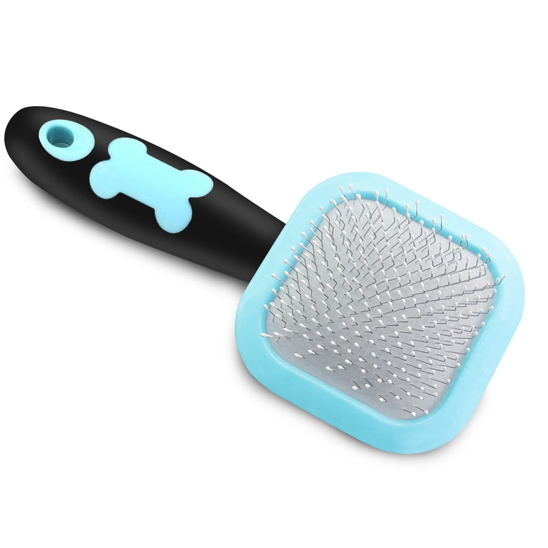 Slicker Brush, Dog Brush for Gently Cleaning Shedding Hair, One Size Blue