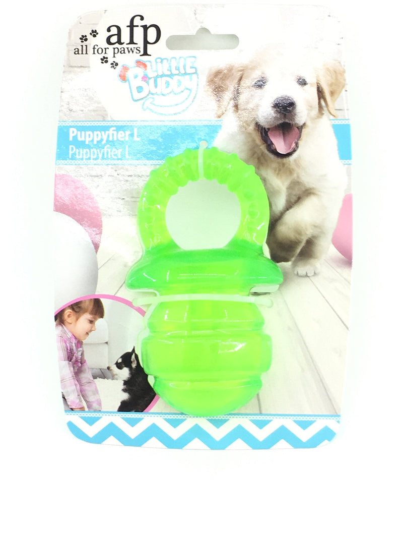 ALL FOR PAWS Little Buddy Puppyfier Dog Chew Toy, Large, Green, 1.85 kg - PawsPlanet Australia