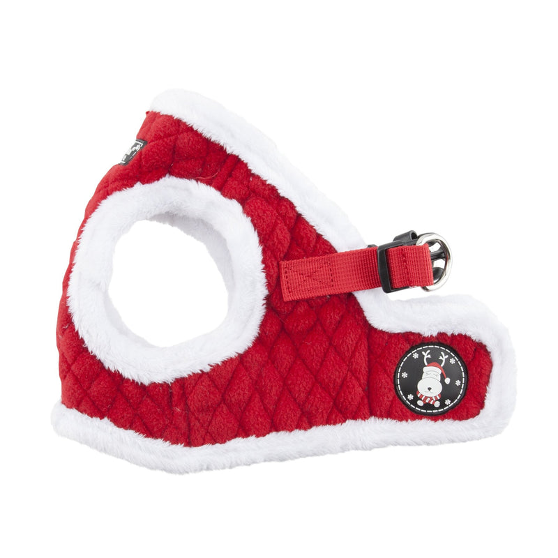 Puppia Christmas Harness - Soft vest harness for Christmas -Harness for small and medium dogs - Red S Puppia Blitzen Harness B