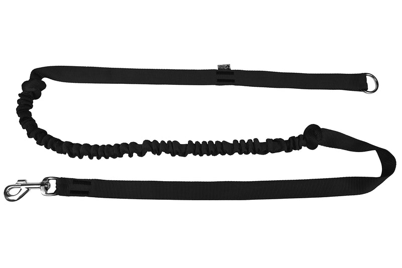 Dingo Shock-Absorber Leash with a Handle for Canicross Hands Free Lead Black Shock absorber lead - PawsPlanet Australia