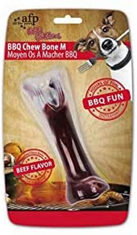 ALL FOR PAWS AFP4541 Chew Toy BBQ Grillers Bone, M - PawsPlanet Australia