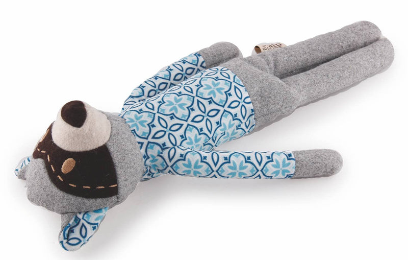 All For Paws AFP4807 Plush Toy for Dogs Raccoon Jacket Vintage Pet - PawsPlanet Australia
