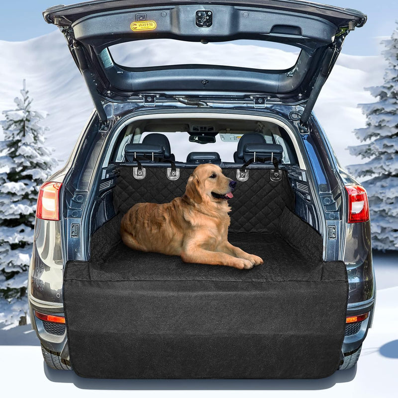 Car Boot Cover for Dogs, Boot Liner Protector – Waterproof, Washable, Dirt Resistant | Soft Nonslip Mat + Bumper Flap | Protective Blanket for Cargo Liner | Trunk Travel Blanket for Cars, SUVs, Trucks - PawsPlanet Australia