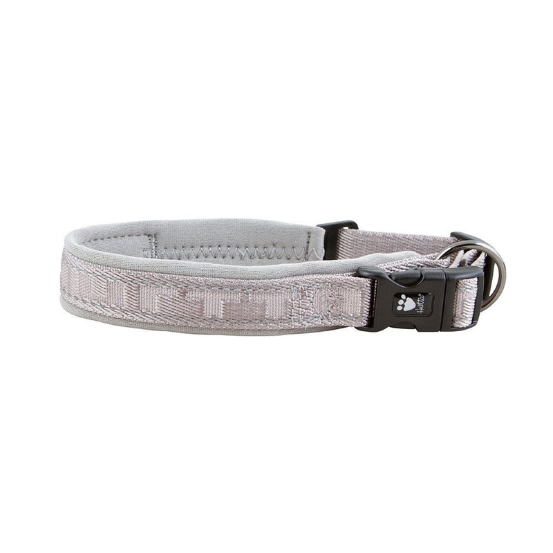 Hurtta Casual Padded Dog Collar, Ash, 18-22 in - PawsPlanet Australia