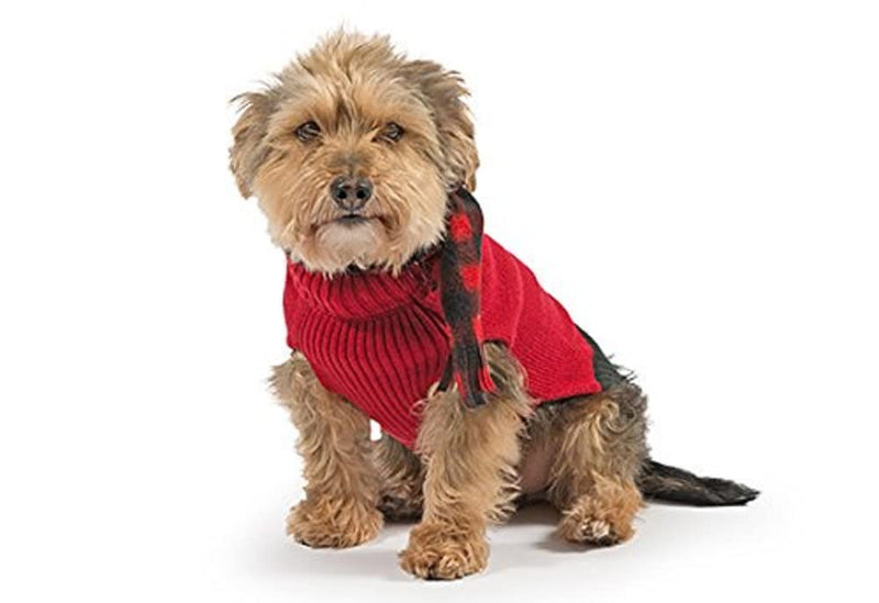 Ancol Scarf Dog Jumper, Large, Red L - PawsPlanet Australia