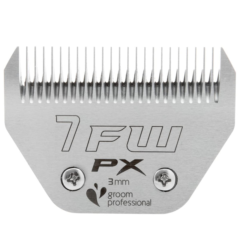 GROOM PROFESSIONAL Pro X Wide Clipper Blade for Dog Grooming - Detachable Clipper Blade - Hardened Steel - Excellent Resistance to Wear & Excellent Cutting Performance - Replacement Blade - 7F 7FW - PawsPlanet Australia