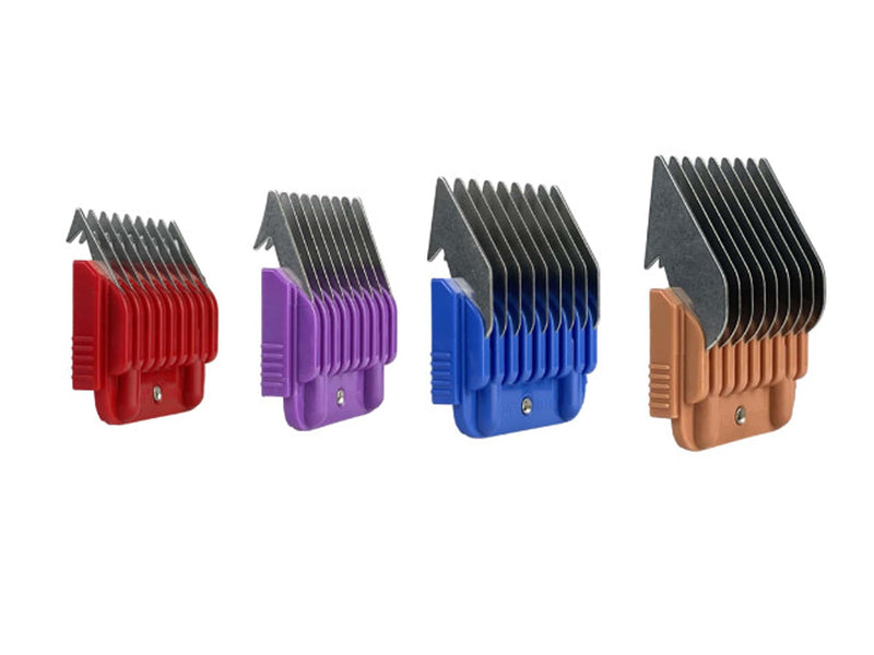 Masterclip Metal Comb Guides for Dog Clipper Clippers - choose your size 16mm, 19mm, 22mm, 25mm, 32mm or a Multi pack of 4 sizes (4 Pack - 3mm, 6mm, 10mm, 13mm) 4 Pack - 3mm, 6mm, 10mm, 13mm
