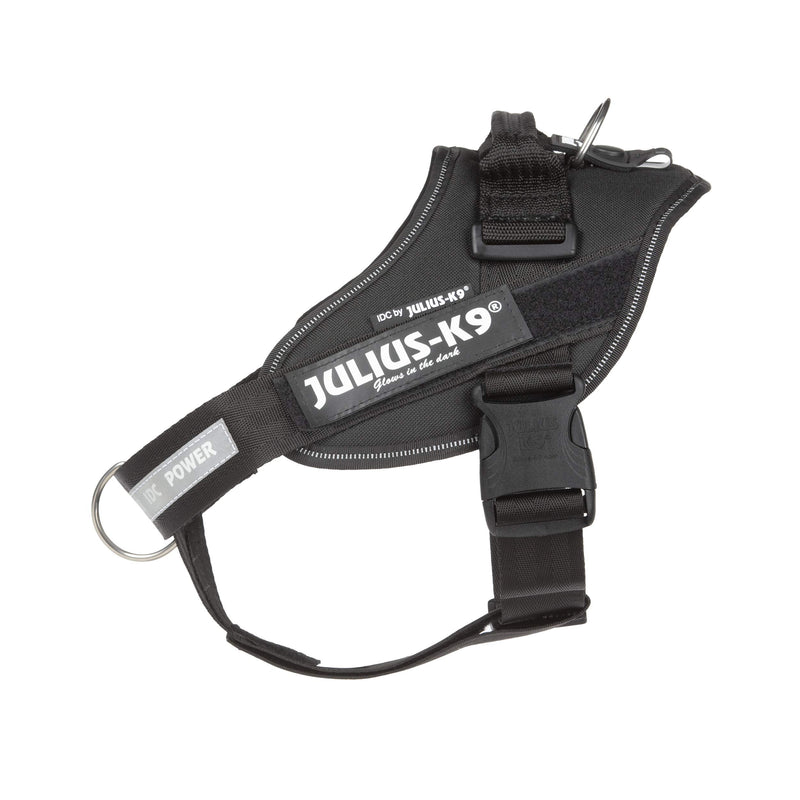 Julius-K9, IDC Powerharness, Dog Harness with Front Control Y-Belt, Black, Size: M/0 - PawsPlanet Australia