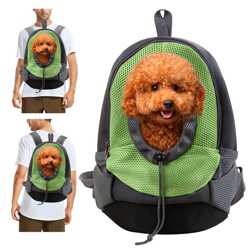 PETCUTE Pet Carrier Backpack Dog Carrier Backpack pet travel backpack Airline Approved pet carrying bag Outdoor Biking, Hiking M Green - PawsPlanet Australia