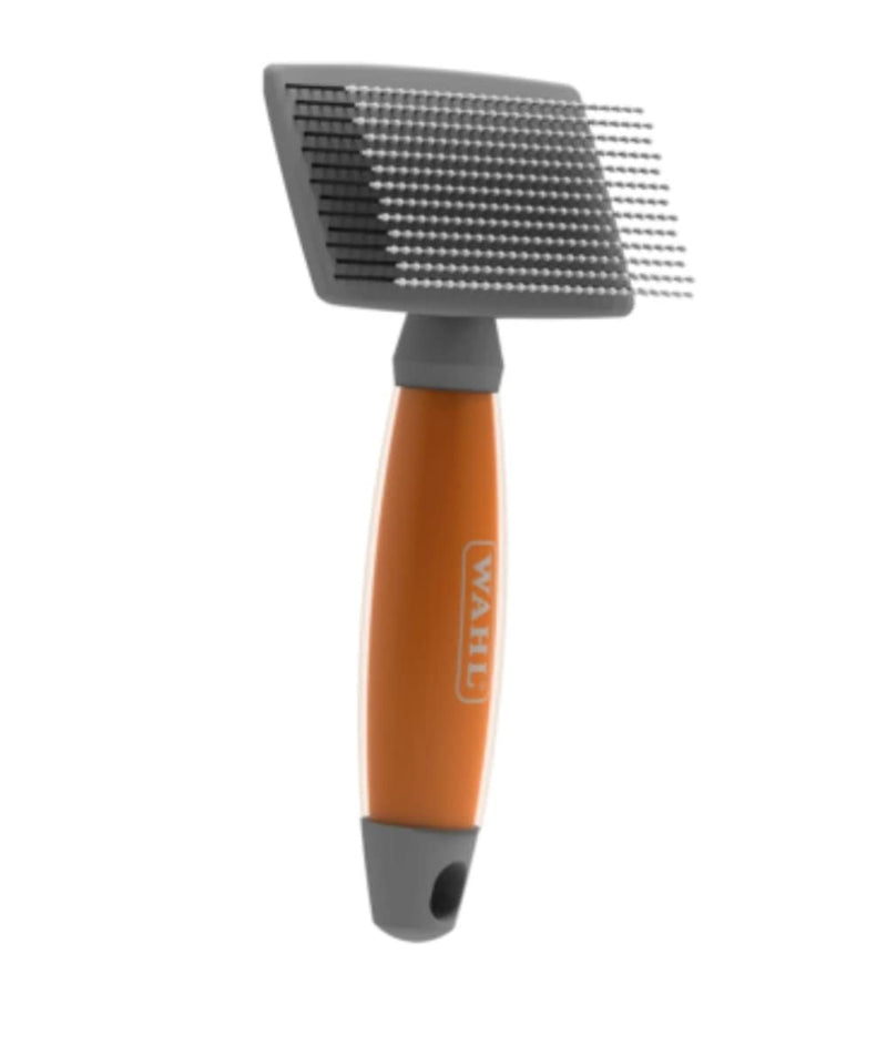 Wahl Large Nylon Slicker, Professional Grooming Brush, Pet Brush for Dogs and Cats, Grooming Tools for Pets, Slicker Brushes for Long Short Haired Animals, Gel Handle L (Pack of 1) Single
