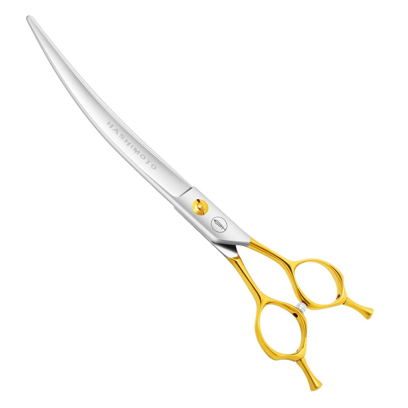 HASHIMOTO Curved Scissors for Large Dog Grooming,8.0 inches, Designed for Professional Groomers or Family DIY Use. 8.0"