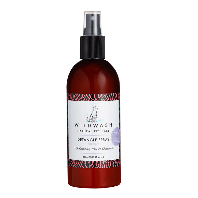 WildWash Detangle Spray for Cats - Cat Detangler Spray for Knot-Free Fur Safe for Sensitive Skin No Harsh Chemicals Made with Natural Ingredients - PawsPlanet Australia