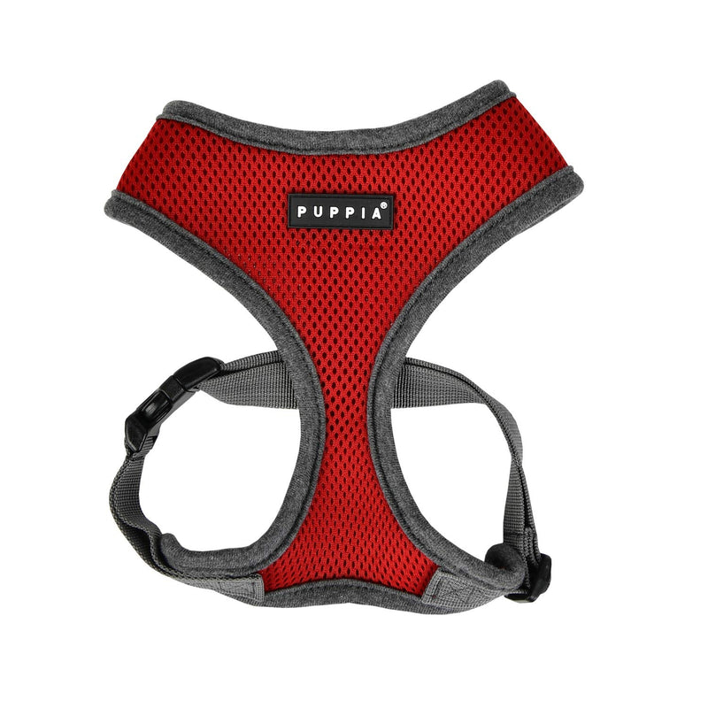 Puppia Soft Dog Harness II and adjustable harness for small or medium dogs, Wine Red M