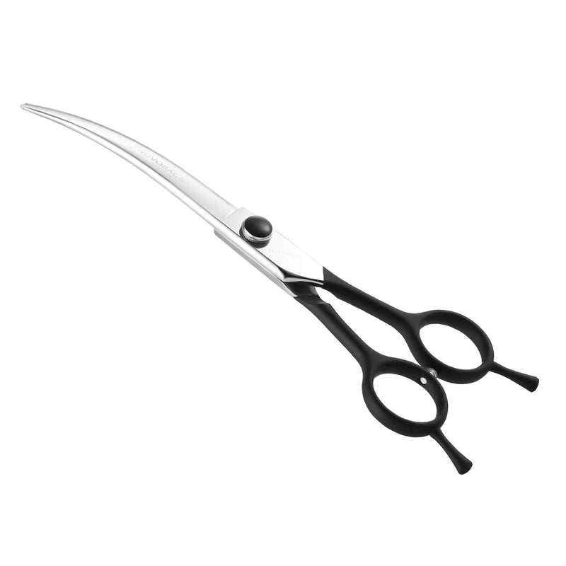 Curved Dog Grooming Scissors Professional Dog Grooming Scissor Pet Grooming Scissors Two-Way Curved Scissors for Dogs, Cats 7 Inch (7-Inch Curved-01) 7-Inch Curved-01