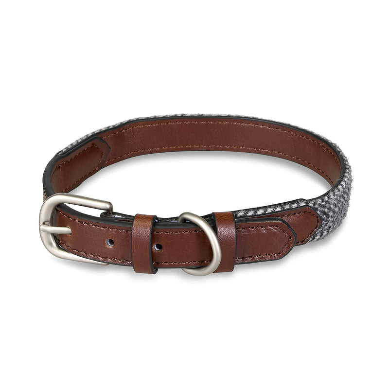 Petface Herringbone Leather Dog Collar, Large - PawsPlanet Australia