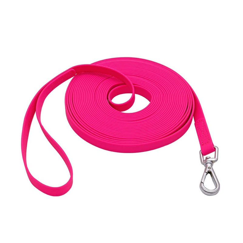 Waterproof Dog Leash, Long Training Lead for Dogs 5 m / 10 m / 15 m / 30 m Odor Resistant Suitable for Small, Medium and Large Dogs Pink 10M - PawsPlanet Australia