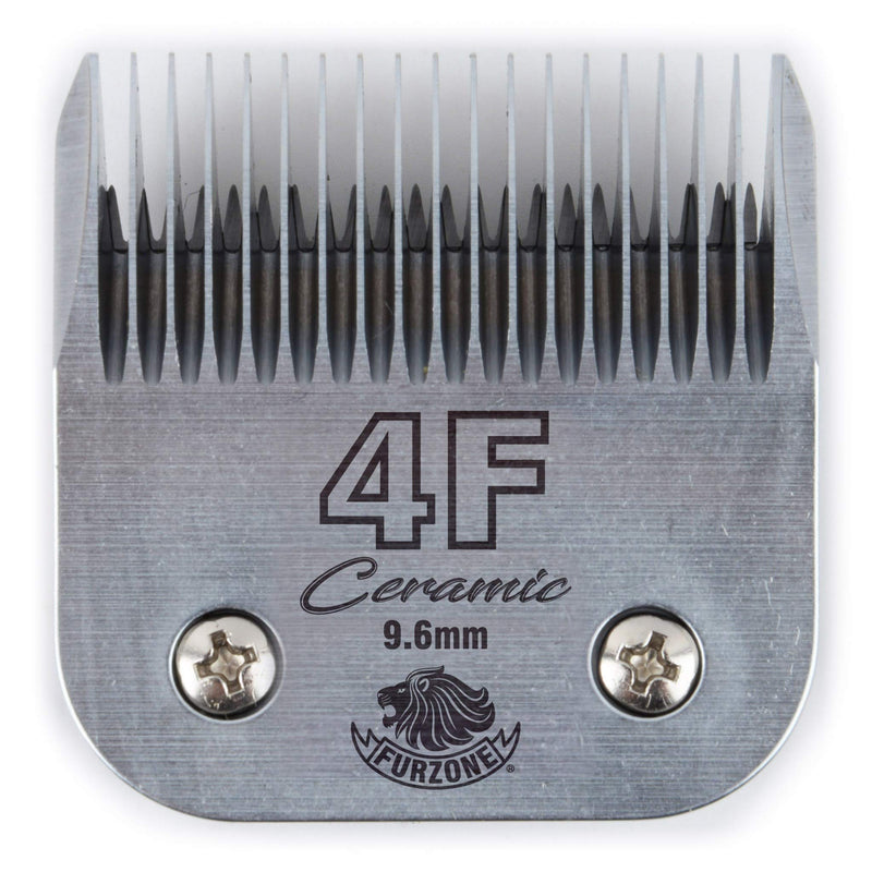 Furzone Detachable Ceramic Blade - Size 4F Blade 3/8", Made of High-Tech Ceramic Materials, Compatible with Most Andis, Oster, Wahl A5 Clippers