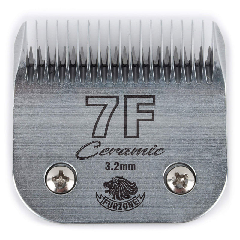 Furzone Detachable Ceramic Blade - Size 7F Blade 1/8", Made of High-Tech Ceramic Materials, Compatible with Most Andis, Oster, Wahl A5 Clippers - PawsPlanet Australia