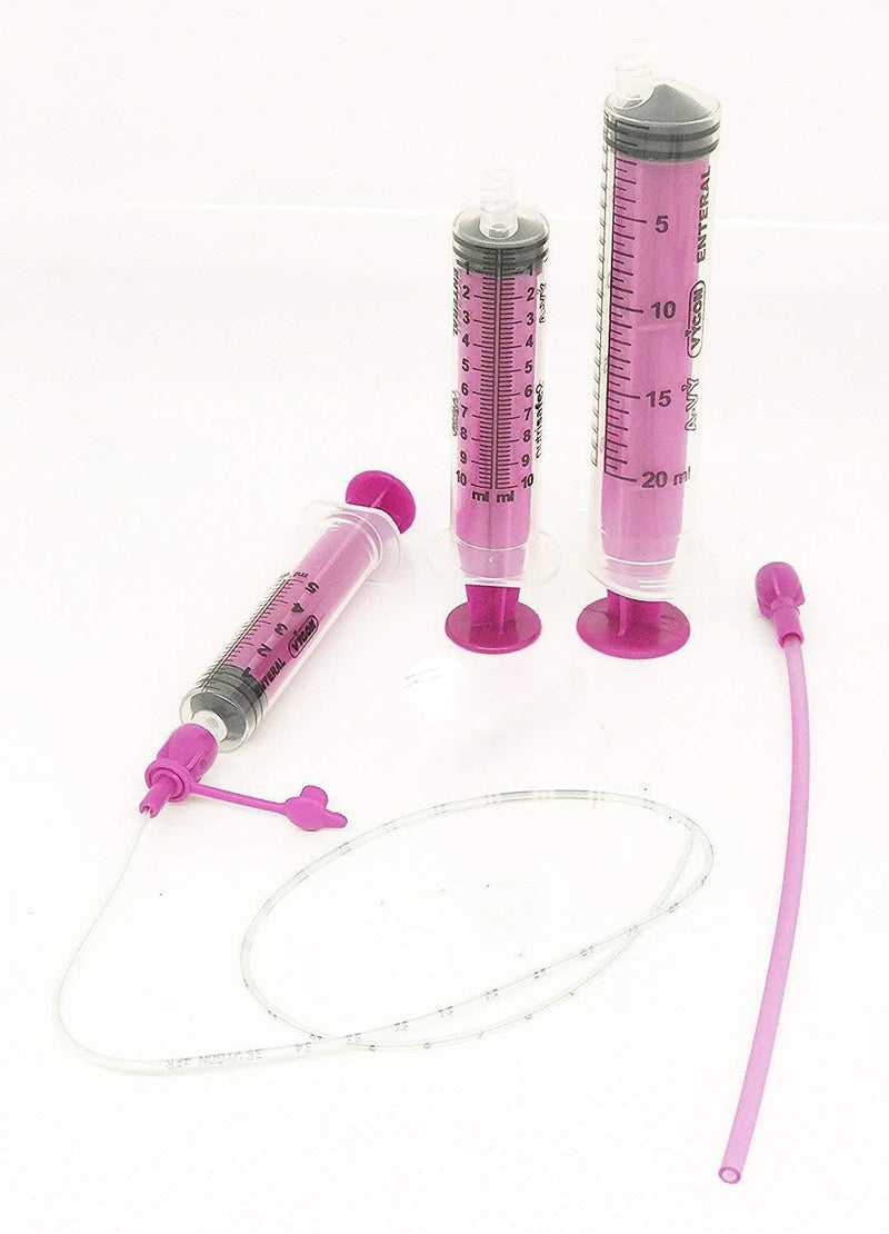 Puppy Kitten Tube Feeding Kit 4fr Kit with Tube & Syringes Whelping Supplies Sterile Nutrisafe - PawsPlanet Australia