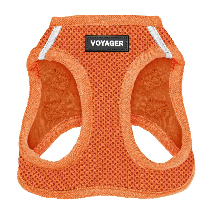 Voyager Step-In Air Dog Harness by Best Pet Supplies - All Weather Mesh Step in Vest Harness for Small and Medium Dogs, Orange, size L - Chest: 18 - 20.5" Harness (Orange) L (Chest: 18 - 20.5")