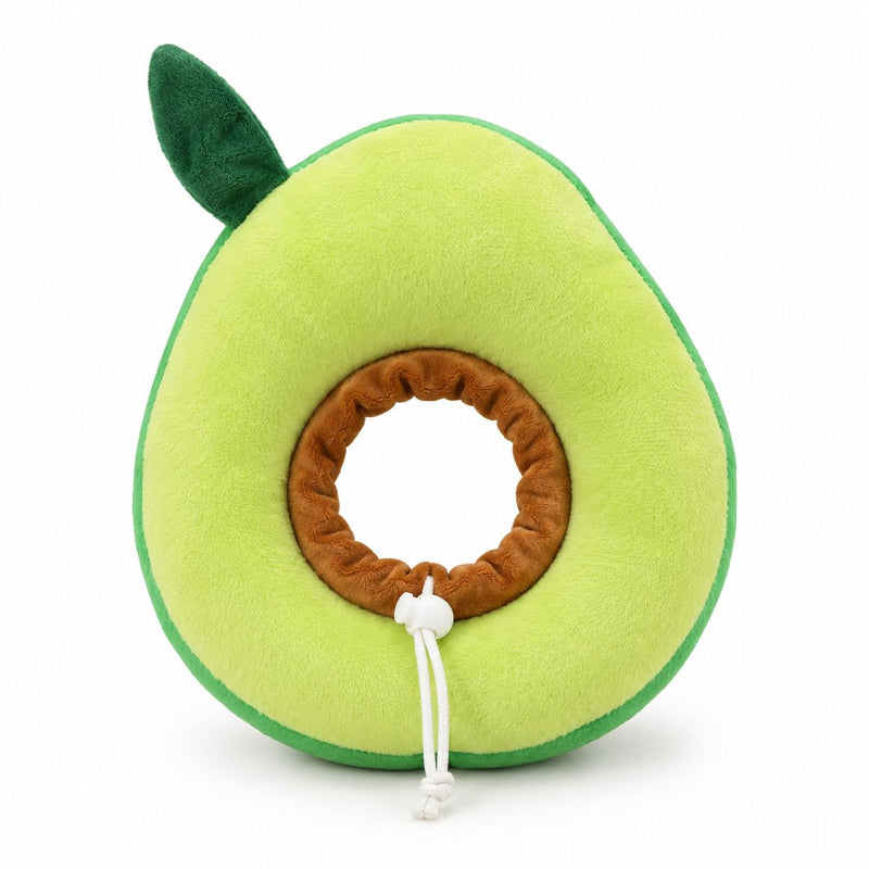 Soft Cat Cone Collar, Cat Recovery Collar, Dog Cone for Small Dogs, Adjustable Avocado Neck Pillow, Stop Licking after Surgery, Washable Size L, 19 x 19 cm, Neck up to 28 cm, Home Aftercare