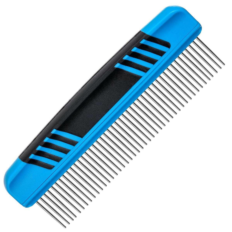 GROOM PROFESSIONAL Rotating Tooth Dog Comb - Dog Grooming Comb - Features Spring Controlled Teeth which Retract & Rotate with the Contours of the Body - Helps Reduce Hair Pulling - PawsPlanet Australia