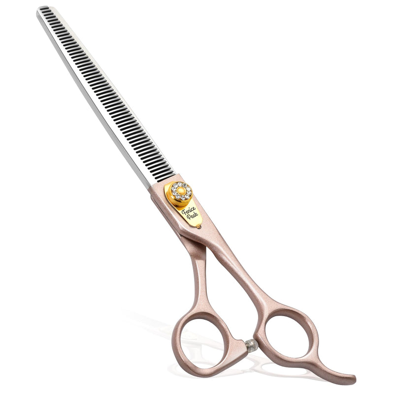 Fenice Peak Professional Thinning Scissors for Dog Cat 7/7.5'' Pet Grooming Scissors 440C Stainless Steel Thinning Shears for Dogs 50/56 Teeth 7.5'' - PawsPlanet Australia