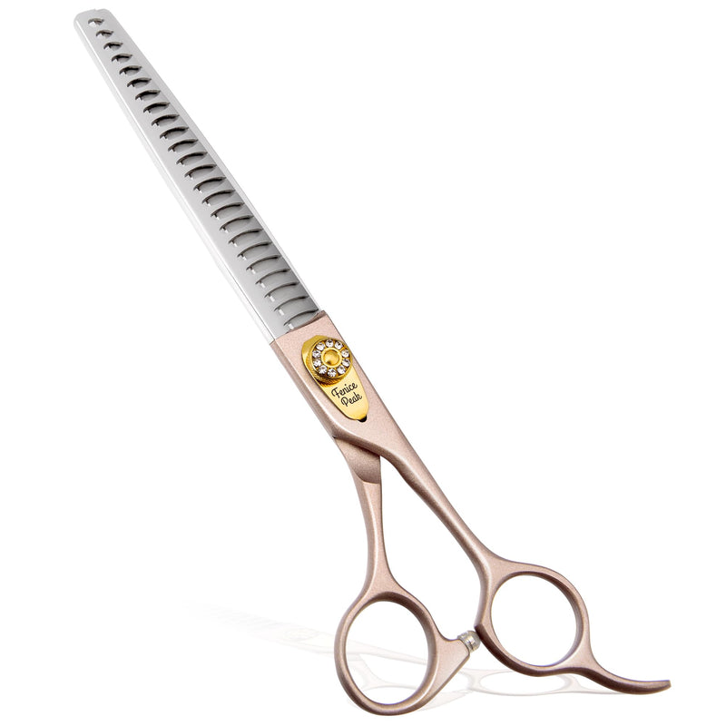 Fenice Peak Professional Pet Thinning Scissors Dog Grooming Scissors 440C Stainless Steel Thinning Shears for Dogs 18/24 Teeth Thinning Rate about 75% 7.0''