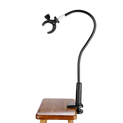 Pet Hair Dryer Rack Pet Hair Dryer Holder Grooming Adjustable Gooseneck Third Arm Hose Tube Holder Dog Grooming Stand Holder Aluminum Alloy with Clamp Mount