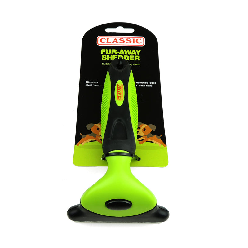 CLASSIC Pet Grooming De-Shedder for Dogs - Large, Green - PawsPlanet Australia