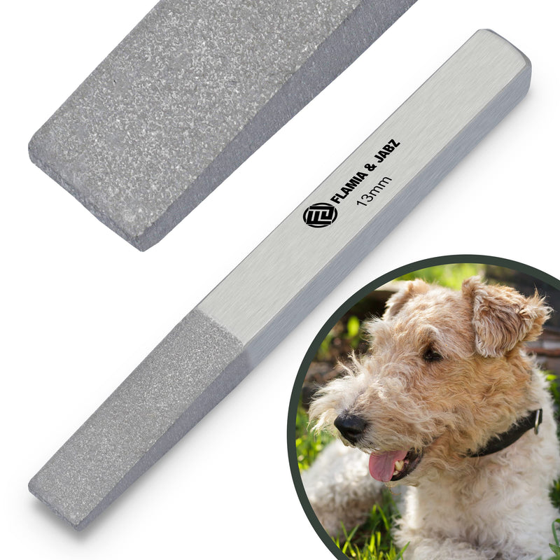 FLAMIA & JABZ Stripping Metal Stones & Nail file for Dogs, Cats & Pets (13 MM) 13 MM Stripping Metal