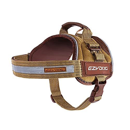 EZYDOG Convert Dog Harness | Magnetic Handle, Anti Pull Harness, Dog Harness for Small, Medium and Large Dogs, LED Light Mount, Reflective Strips, Contoured & Breathable Fabric (XS, Corduroy) X-Small - PawsPlanet Australia
