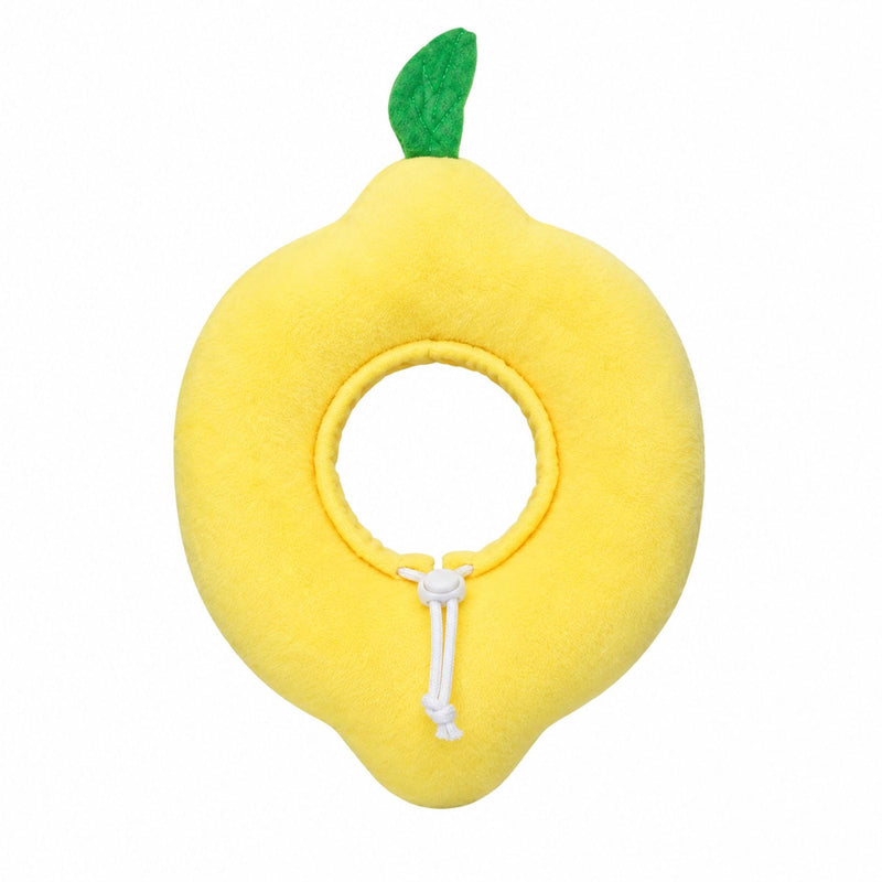 Cat Recovery Collar - Soft Cat Cone to Stop Licking after Surgery, Adjustable Elizabethan Collar for Cats & Small Dogs, Lightweight PP Cotton Donut Neck Cone Lemon