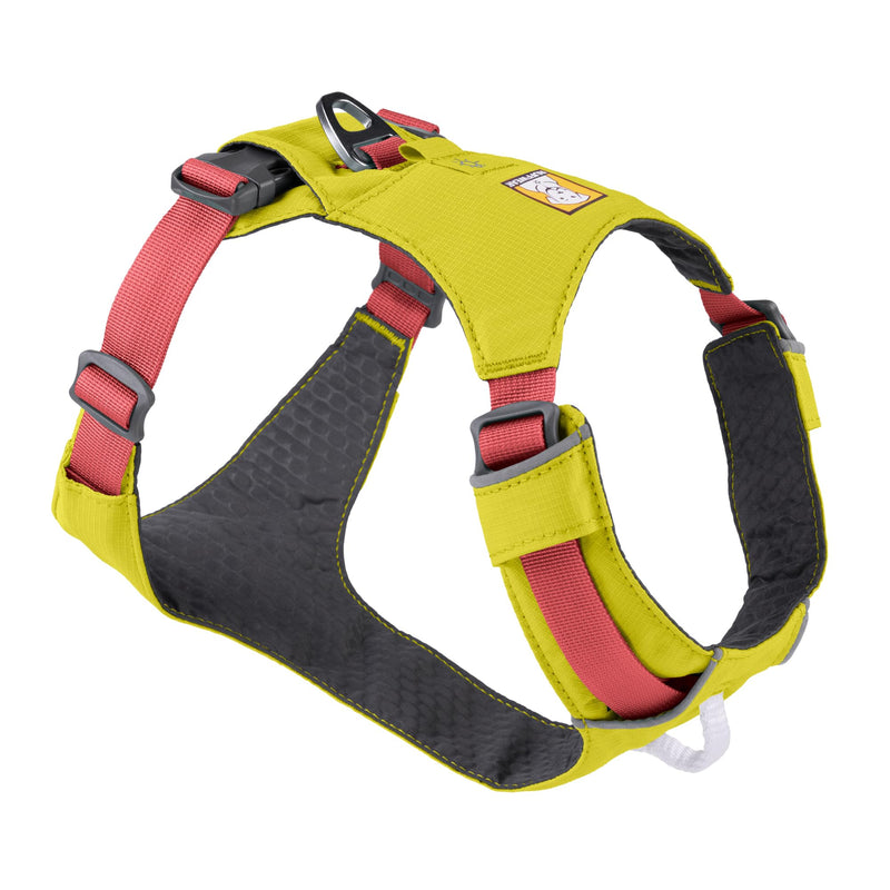 RUFFWEAR Hi & Light Dog Harness, No Pull Harness for Dogs Small, Medium Large & XL. Fully Adjustable Lightweight Harnesses with Aluminium Lead Attachment Portal & ID Bag, Lichen Green (S, 56-69cm) - PawsPlanet Australia