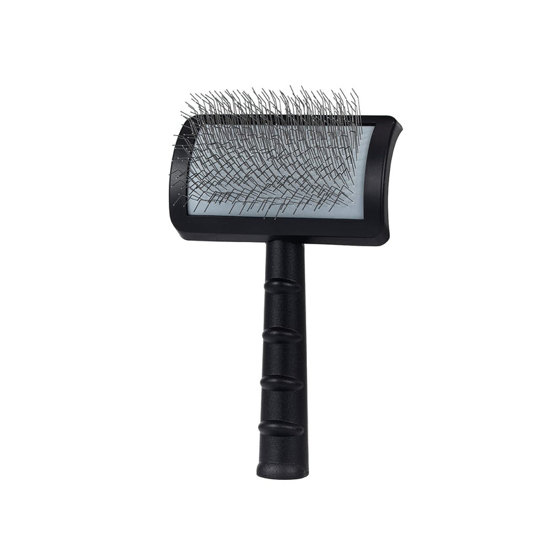 CeleMoon Extra Long Pin Slicker Brush for Dogs Cats - Grooming Brush for Thick Coat, Long Hair & Curly Fur, Gentle Dematting Tool for Cockapoos, Poodles & Doodles black - PawsPlanet Australia