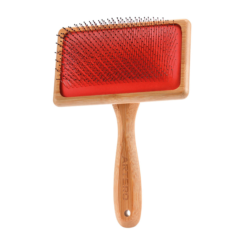 Artero Carda Long Protected Pick L. Nature Collection, Ecofriendly - Hair Brush for Thick Coats - Red - Dog, Cat - Pet Owners - PawsPlanet Australia