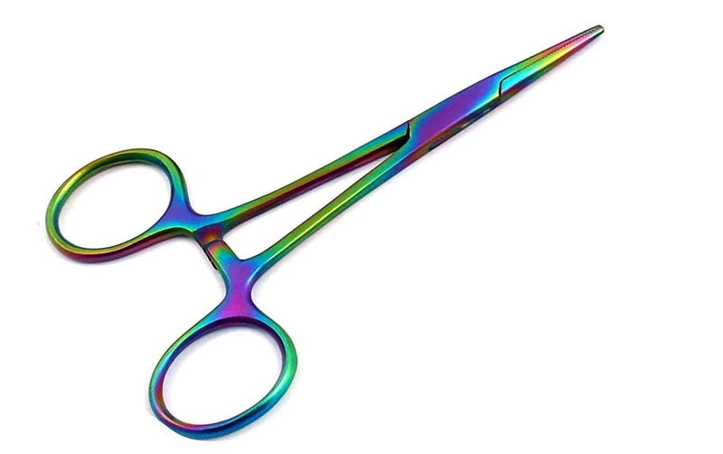 Mosquito 12.5cm Pet Grooming Pliers for Dog, Cat, Small Pet Ear Hair Puller Locking, Multi Color (12.5cm Straight) 12.5cm Straight