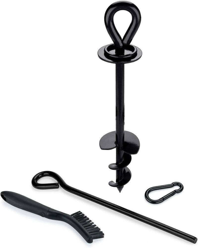 Dog Tie Out Stake and Cable, 30 Ft Pet Tie Out Cable for Dogs Up to 125 Pounds Heavy Duty Anchor No Rusting Bending or Pulling Out for Yard Beach Outdoor Lawn - PawsPlanet Australia