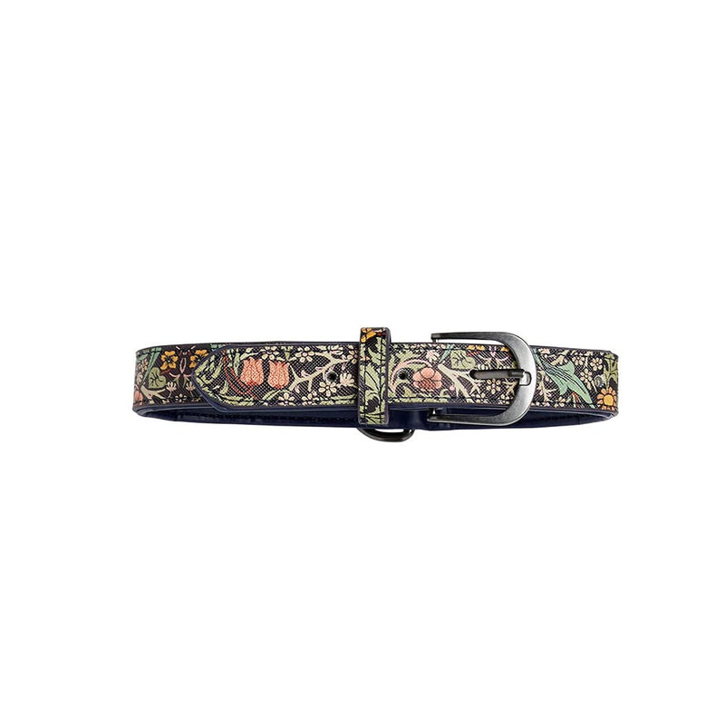 Canine Companion Small Adjustable Dog Collar | Smart, Stylish & Comfortable | Printed Vegan Leather | Dimensions: 32cm x 1.7cm