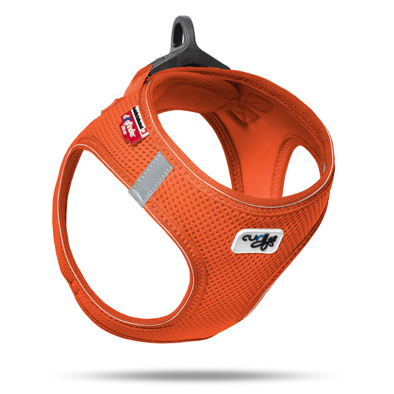 Curli Vest Harness D-Ring Buckle Mandarin M - PawsPlanet Australia