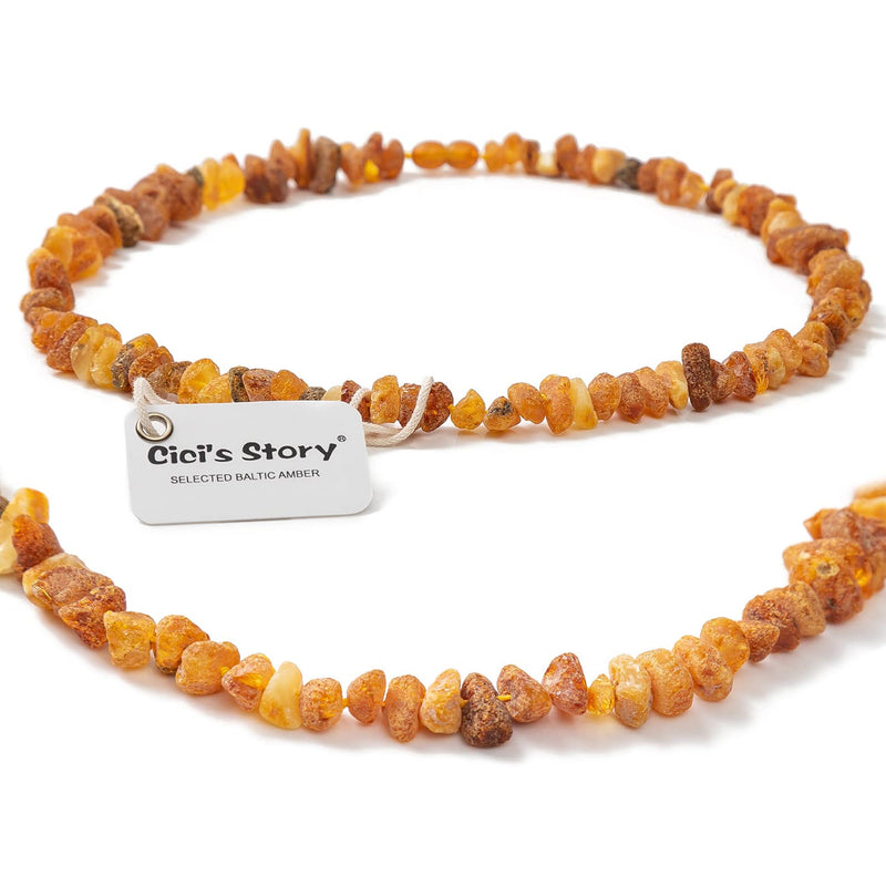 Amber Collar for Dogs and Cats - Certified Premium Quality Raw Baltic Sea Amber - 32cm - PawsPlanet Australia