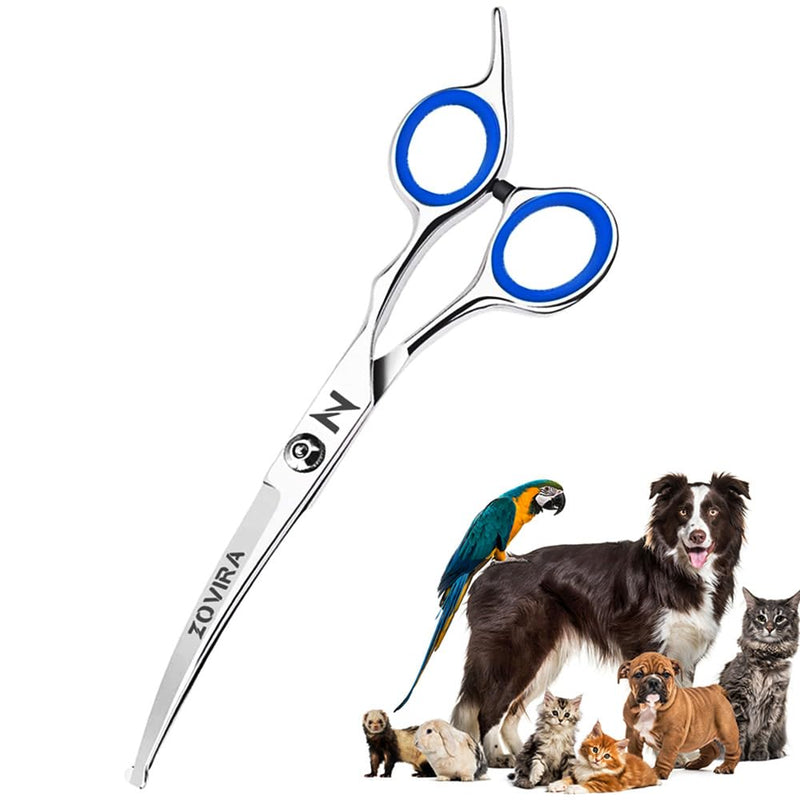 Zovira Dog Grooming Scissors 6" Stainless Steel Pet Hair Cutting Shears for Dogs & Cats (Pet Scissors Single) Pet Scissors Single - PawsPlanet Australia